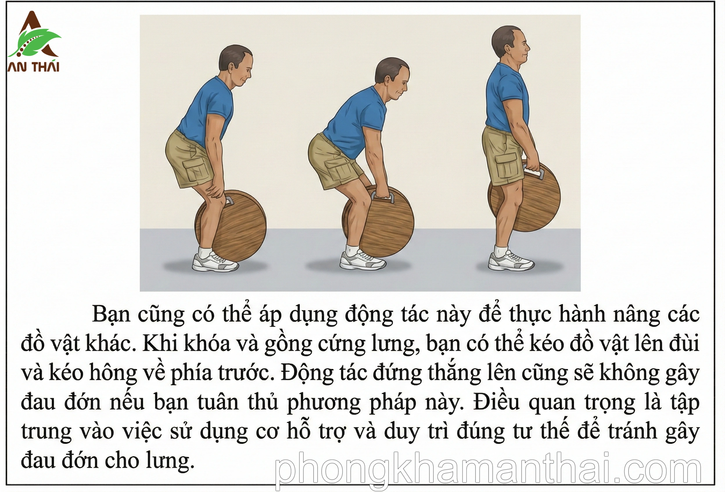 Nâng vật nặng đúng cách 2