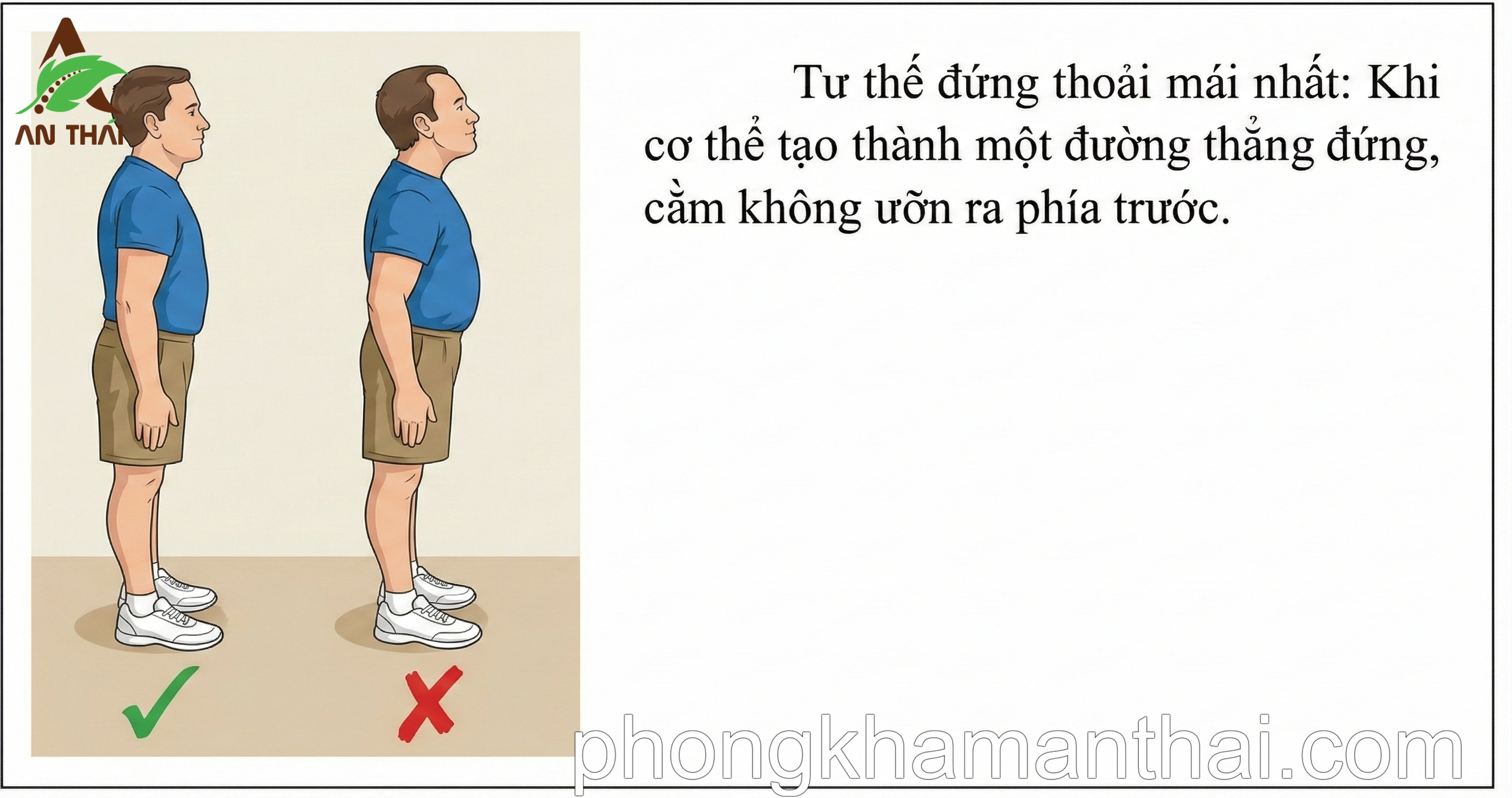 Tư thế đứng không đau 1